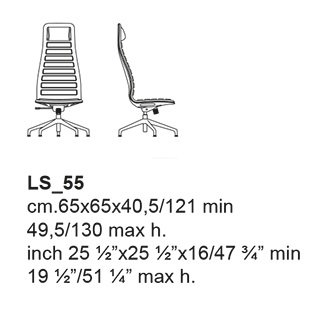 KRZESŁO 2 LOTUS DELUXE HIGH CAPPELLINI - obrazek 11