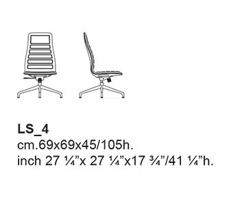 LOTUS DELUXE (MEDIUM) KRZESŁO CAPPELLINI - obrazek 11