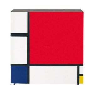 KOMODA NA KÓŁKACH HOMAGE TO MONDRIAN MARKI CAPPELLINI WARIANT 2