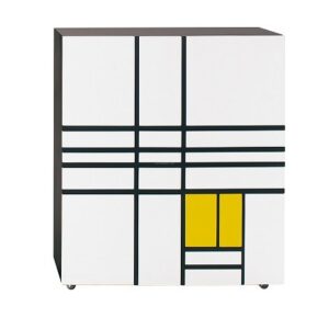 KOMODA NA KÓŁKACH HOMAGE TO MONDRIAN HIGHBOARD; CAPPELLINI WERSJA 1