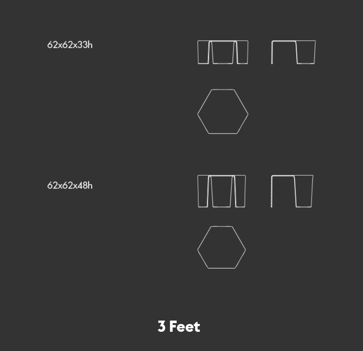 STOLIK KAWOWY 3 FEET 48H SOVET ITALIA - obrazek 5