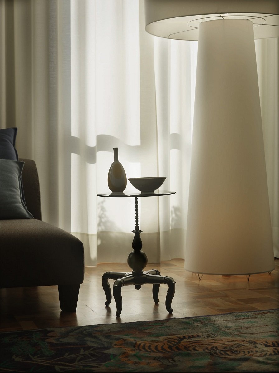 LAMPA PODŁOGOWA BIAŁA BIG SHADOW 198,5 H CAPPELLINI - obrazek 4