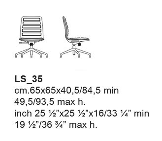 KRZESŁO 2 LOTUS DELUXE LOW CAPPELLINI - obrazek 10