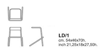 KRZESŁO ALODIA 70 CM CAPPELLINI - obrazek 4