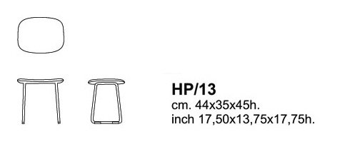KRZESŁO HI PAD STOOL 45H CAPPELLINI - obrazek 8