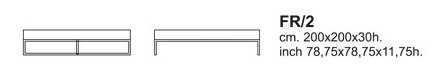 ŁÓŻKO FRONZONI ‘64 200 CM CAPPELLINI - obrazek 5