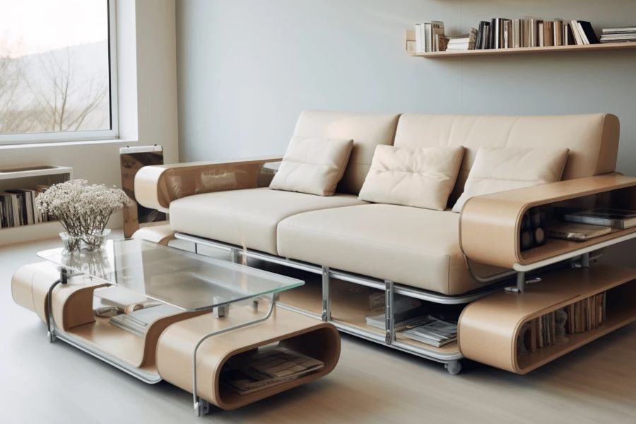 Designerskie meble wielofunkcyjne; źródło: https://turn.am/