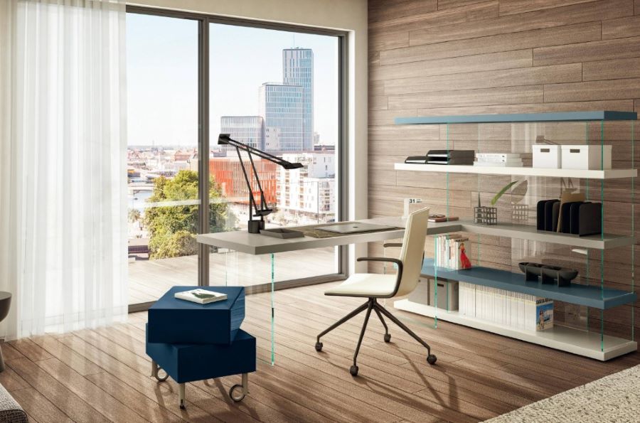 Home office z wykorzystaniem mebli Lago / Mellowform.pl