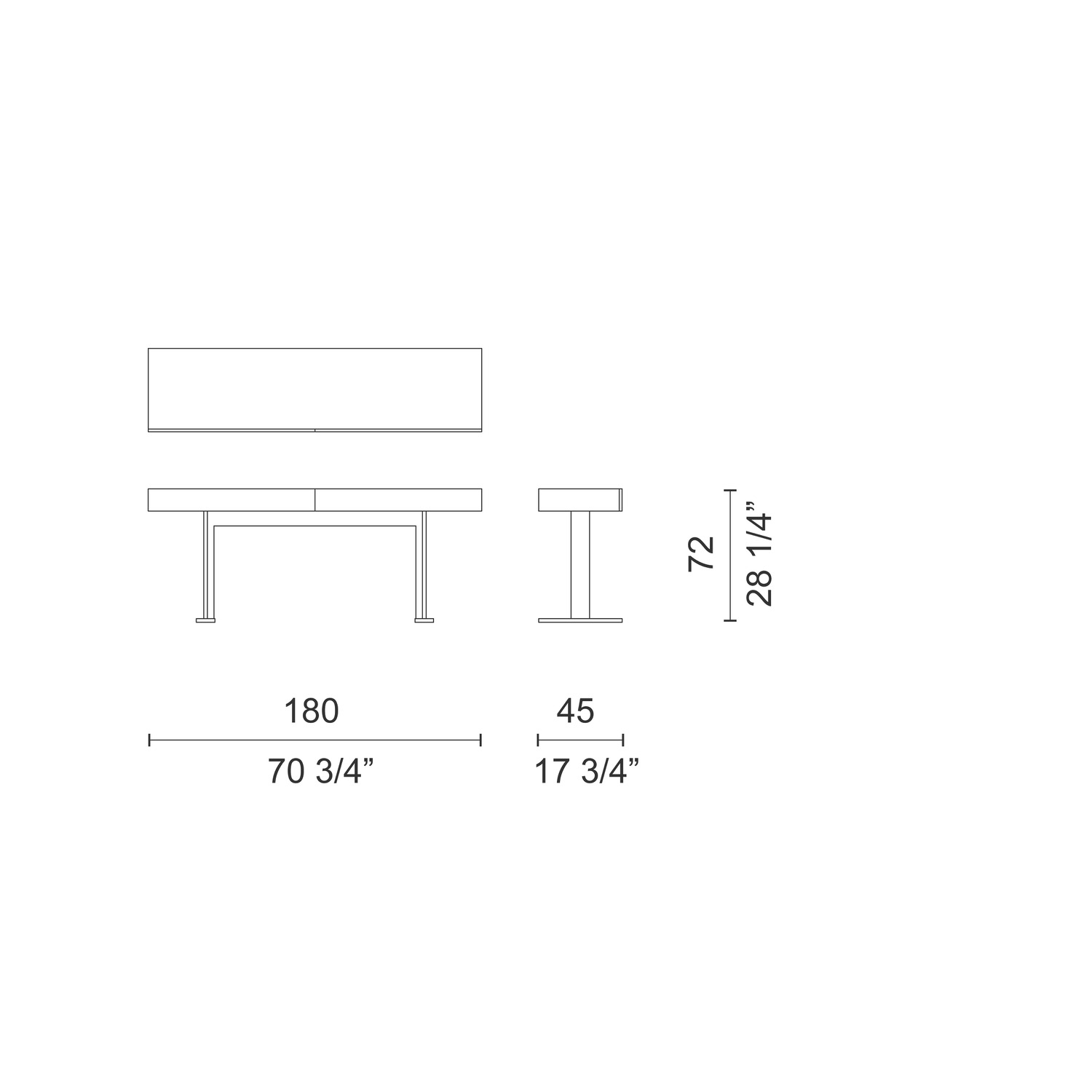 KOMODA LUXOR CABINET CAPPELLINI – 7 ROZMIARÓW - obrazek 15