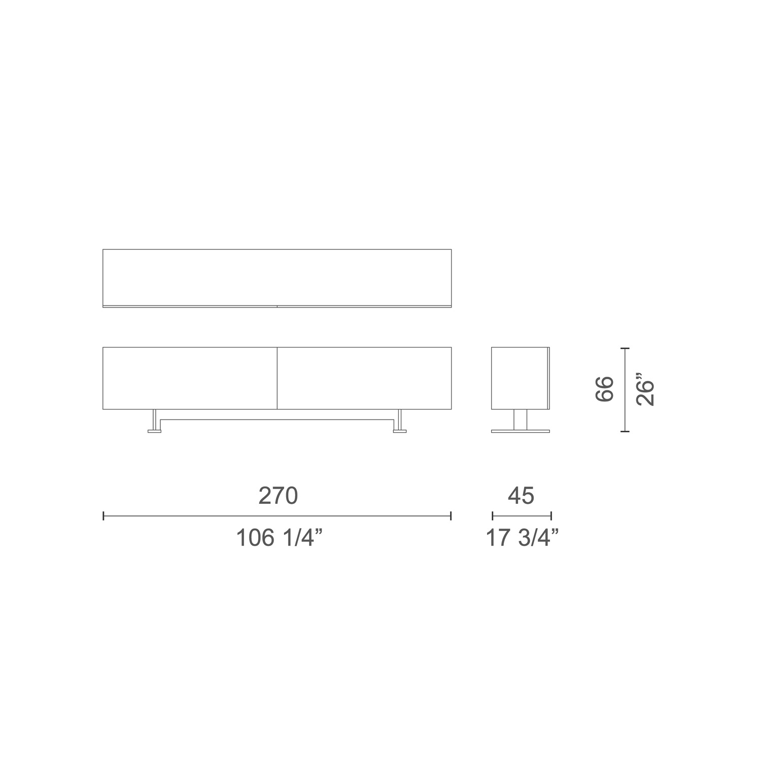 KOMODA LUXOR CABINET CAPPELLINI – 7 ROZMIARÓW - obrazek 12