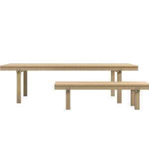 MODUŁOWE STOŁY I ŁAWKA MATHARE PROJEKTU GIACOMO MOOR, CAPPELLINI